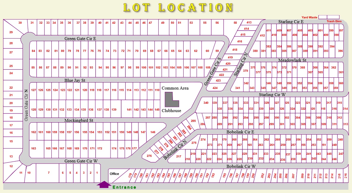 Lot Location Map