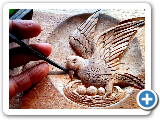 |Bird and nest wood carving|wood design|wood art|UP wood art|