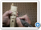Wizard spirit wood carving Foredom and Dremel